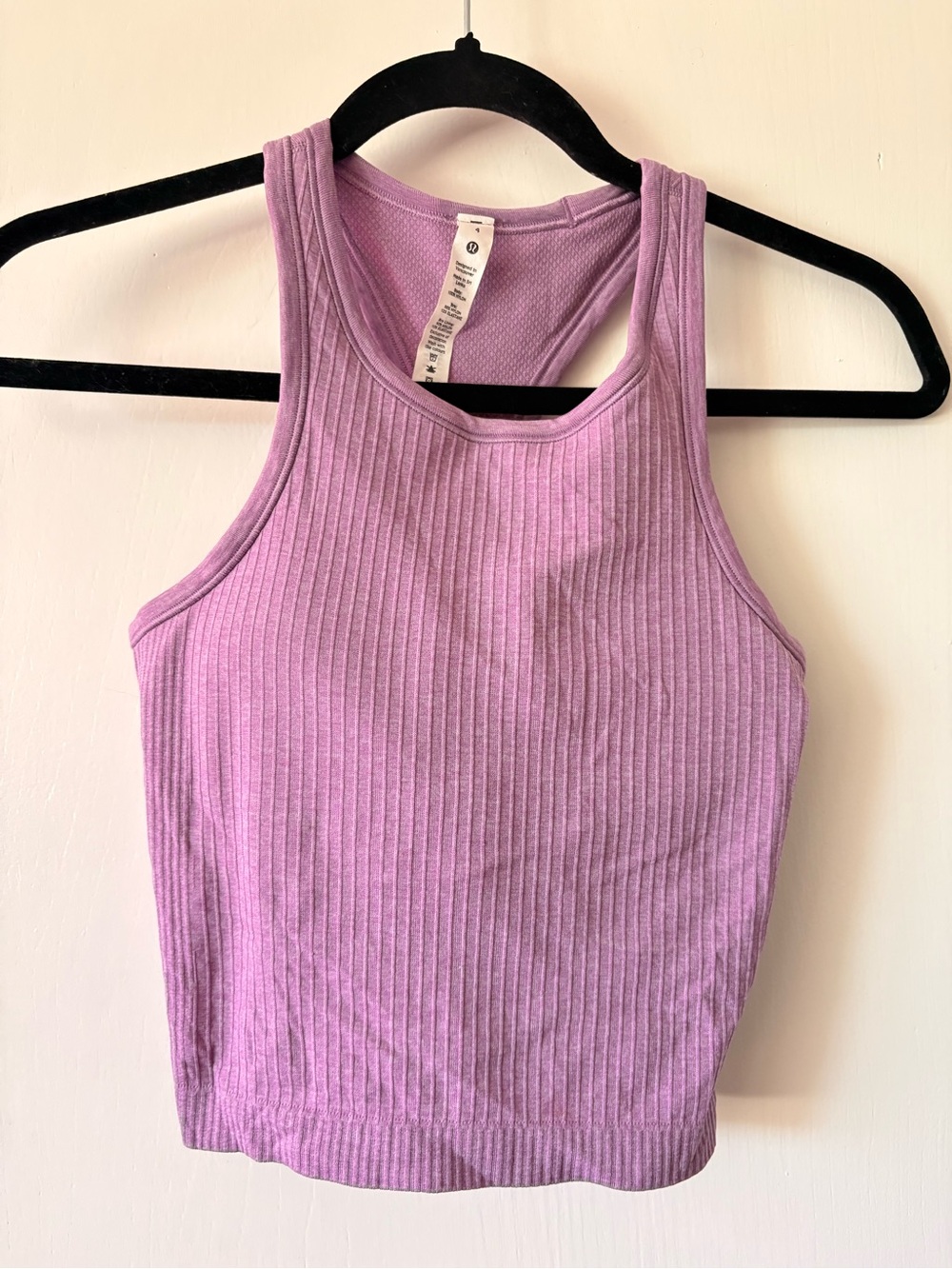 Lululemon Cropped Ebb To Street Tank Top